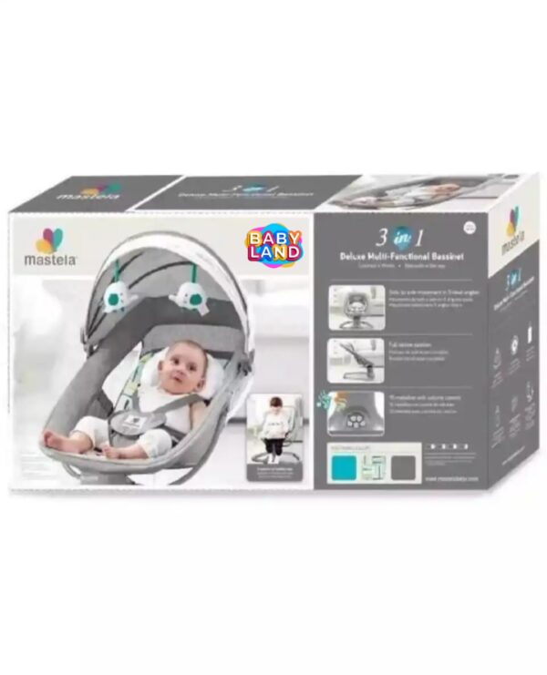 3 In 1 Deluxe Multi-Functional Bassinet Swing - Image 4