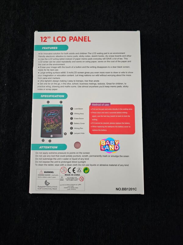 Multi-Color Display LCD Drawing & Writing Tablet - Image 4