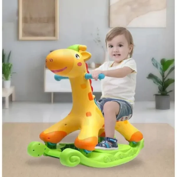 2-in-1 Rocking & Ride-On Giraffe