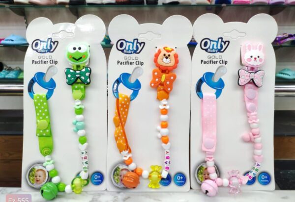 Gold Pacifier Clip
