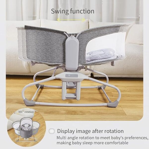 4 in1 Deluxe Multi-Functional Bassinet Swing - Image 6