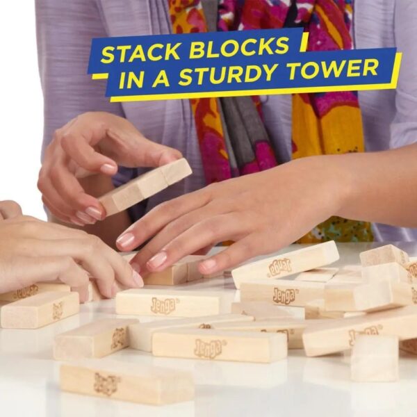 Classic Jenga – The Original Stacking and Balancing Game for All Ages