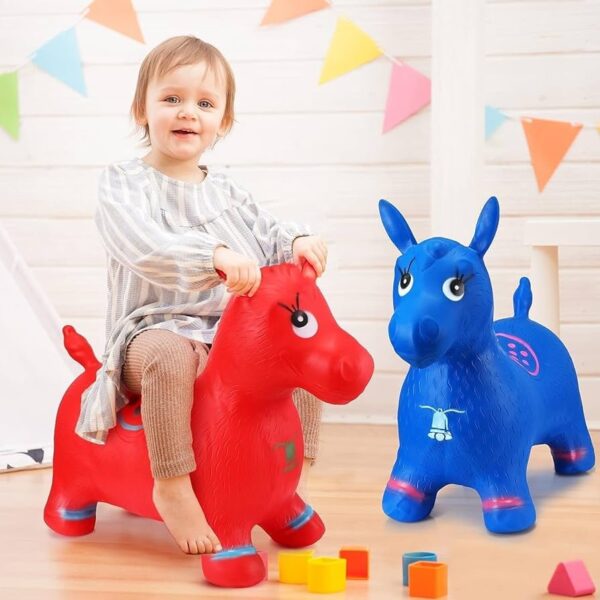 Bouncy Air Horse – Inflatable Ride-On Toy for Kids