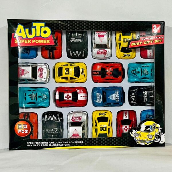 Auto Super Power Cars – 20-Piece Die-Cast Vehicle Set