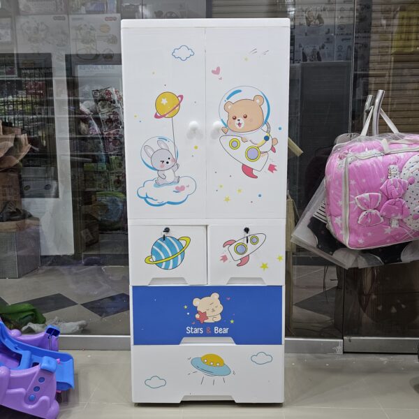 Kideez Wardrobe - Bear Space Print - Image 3