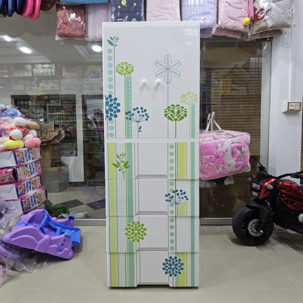 Kideez Wardrobe - Green Flower Print - Image 3