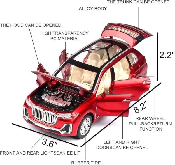 BMW X7 Die-Cast Model Car - Image 3
