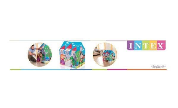 INTEX Play Tent House (37.5" X 29.5" X 42") 95Cm x75cm x107cm - Image 3