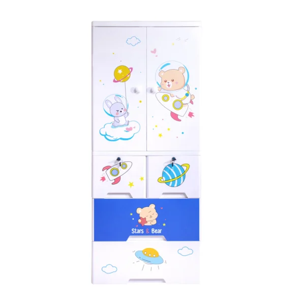 Kideez Wardrobe - Bear Space Print