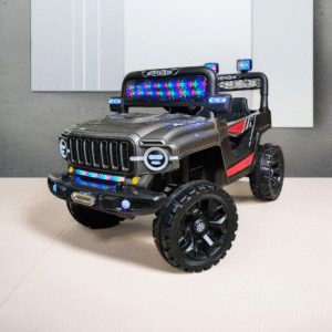 Power Wheelz Kids Electric Jeep – 12V Ride-On with Flash Lighting, MP3 & Remote Control