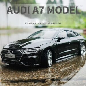 Audi A7 1:24 Scale Die-Cast Model Car – Pull Back Action with Lights & Sound